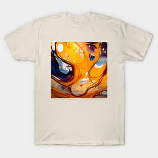 Sunset Hues Fluid Abstract T-Shirt